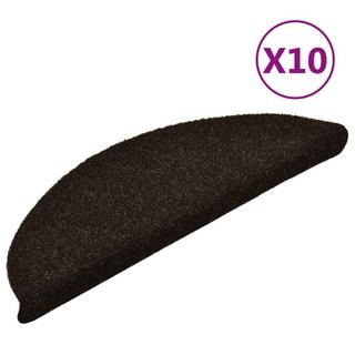 VidaXL Tapis autoadhésifs de marches 10pcs aiguilleté polypropylène  