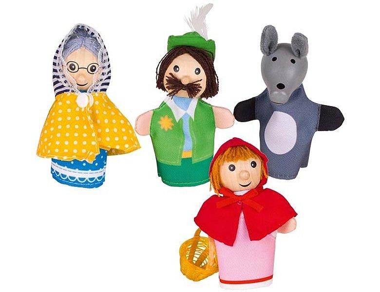 Image of Puppenwelt Fingerpuppen Rotkäppchen (4Teile)