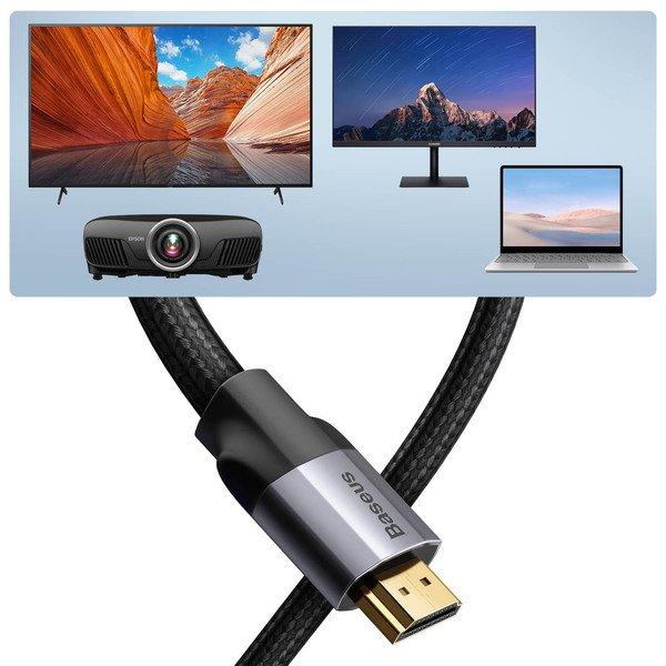 Baseus  Câble HDMI 4K Baseus Nylon 2m 