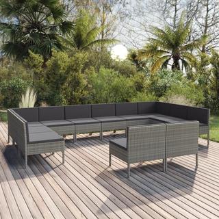 VidaXL Garten-sofagarnitur poly-rattan  