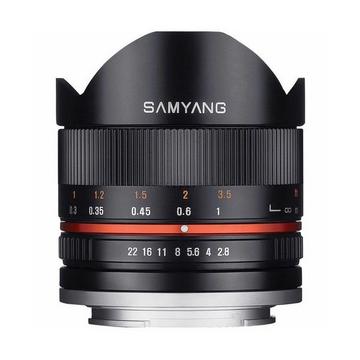 Samyang 8 mm f / 2,8 Fish-Eye CS II Black (Sony E)
