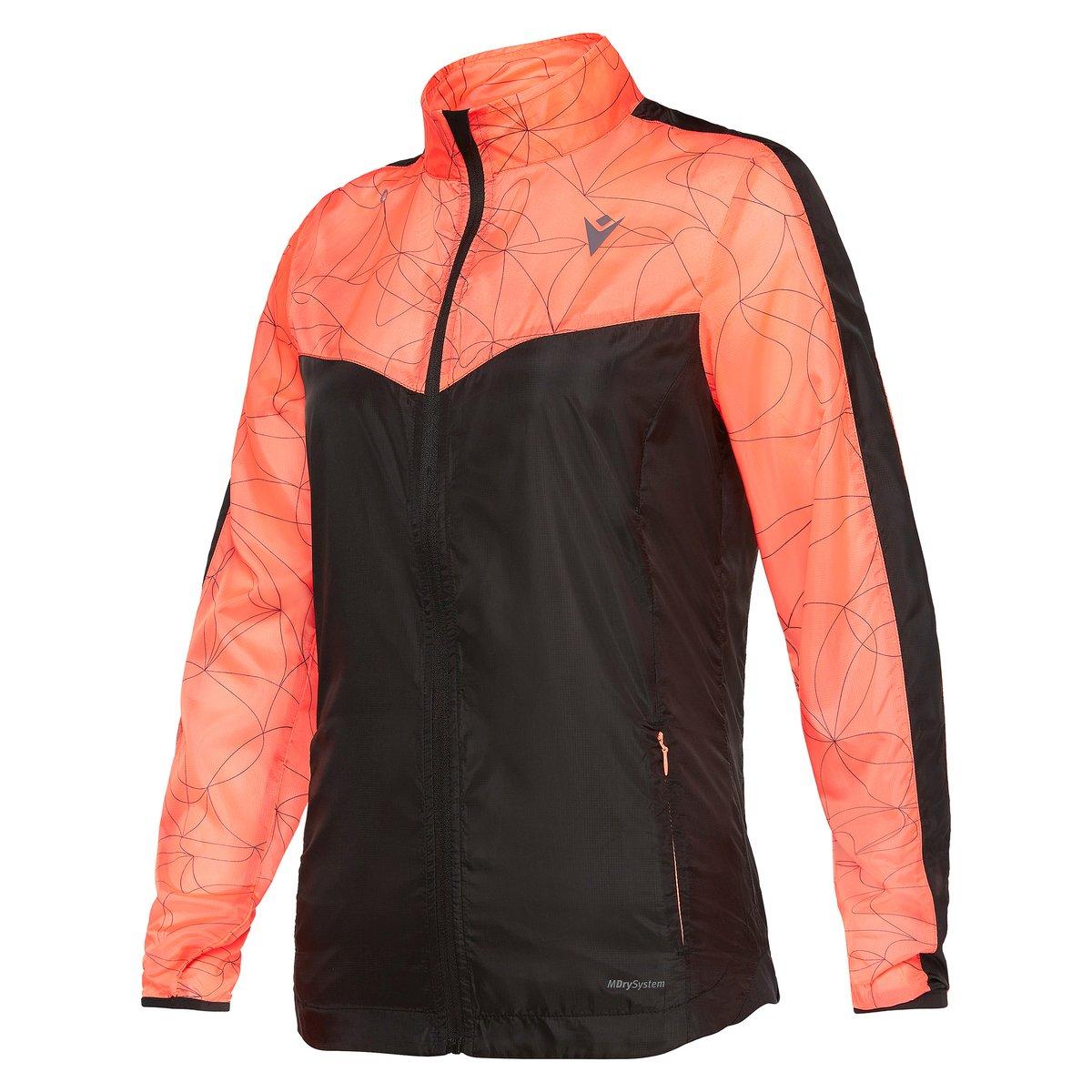 Image of Windbreaker Damen Running Aice Unisex Schwarz / Orange L