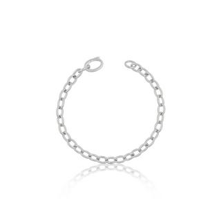 MUAU Schmuck  Bracelet Anker Weissgold 750 20cm, 6mm 