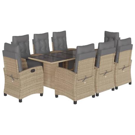 VidaXL Garten essgruppe poly-rattan  