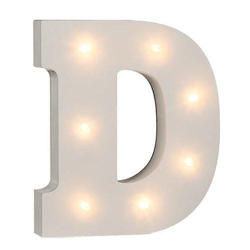 Ootb Beleuchteter LED Holzbuchstaben "D"  