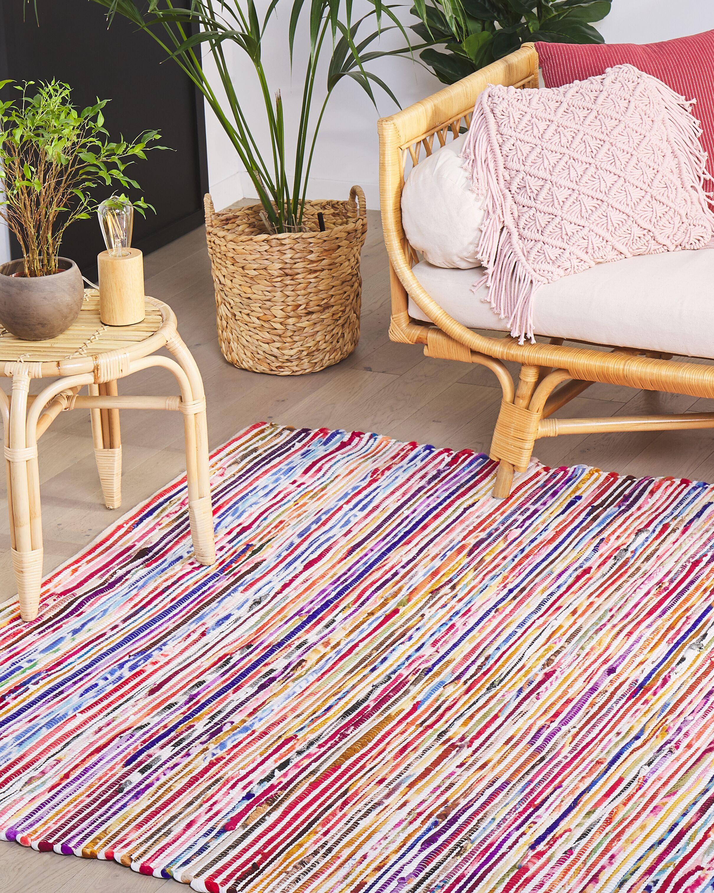 Beliani Tapis en Polyester Boho BARTIN  