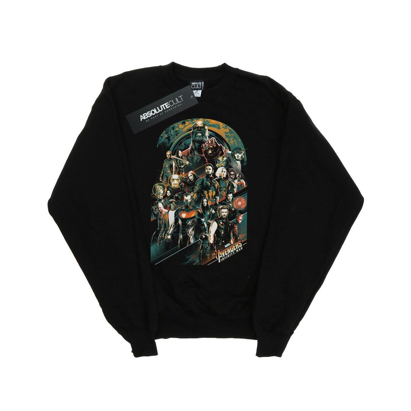 Image of Avengers Infinity War Team Sweatshirt Mädchen Schwarz 152-158