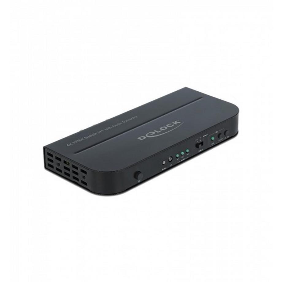 DeLock  UMSCHALTER 3 PORT HDMI, INKL. AUDIO EXTRAKTOR HDMI 