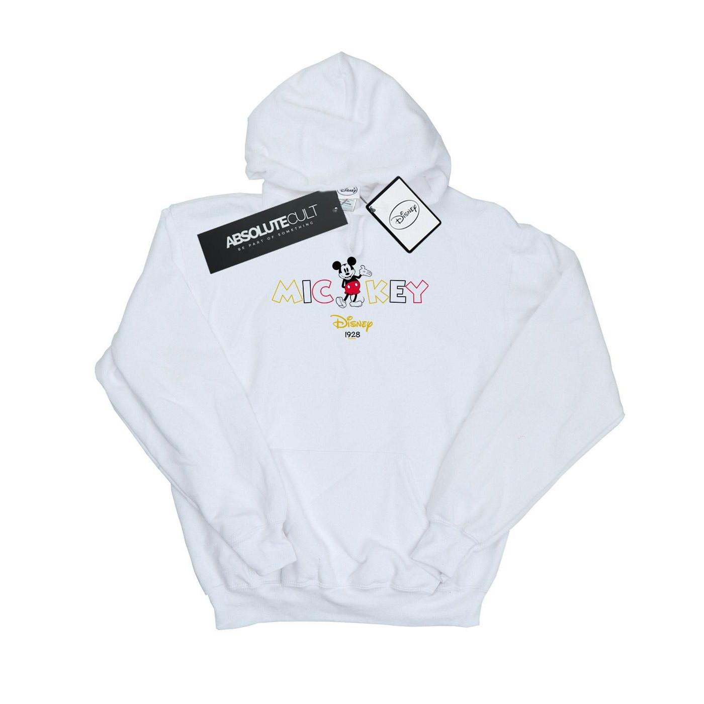Image of Mickey Mouse 1928 Kapuzenpullover Unisex Weiss 140/146