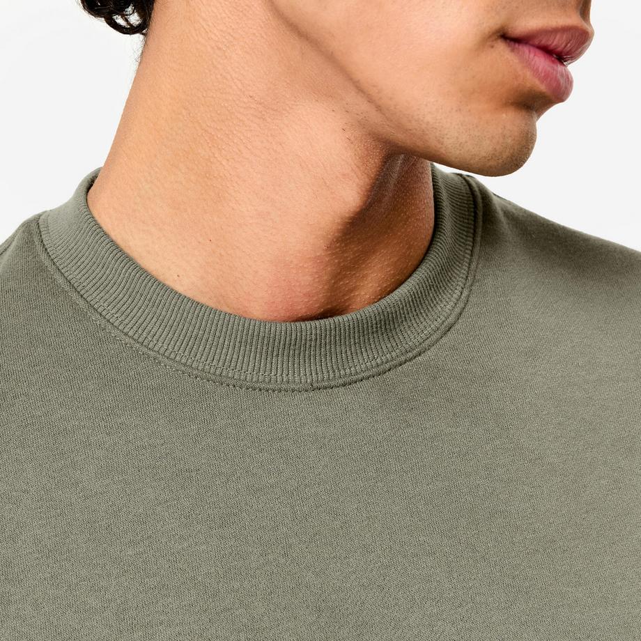 DOMYOS BASIC - Felpa uomo calda tessuto cotone  