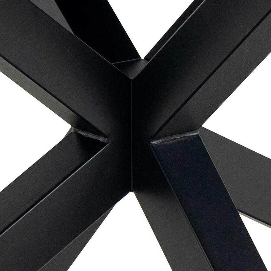 mutoni Tavolo da pranzo Triple-X vetro ceramica nero allungabile 240  