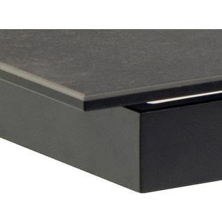 mutoni Table à manger Triple-X vitrocéramique noire extensible 240  