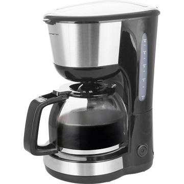 Kaffeemaschine Schwarz, Silber Fassungsvermögen Tassen=12 Glaskanne, Warmhaltefunkt