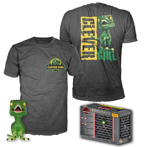 Image of POP! Tee (L) Jurassic Park: Velociraptor EXM