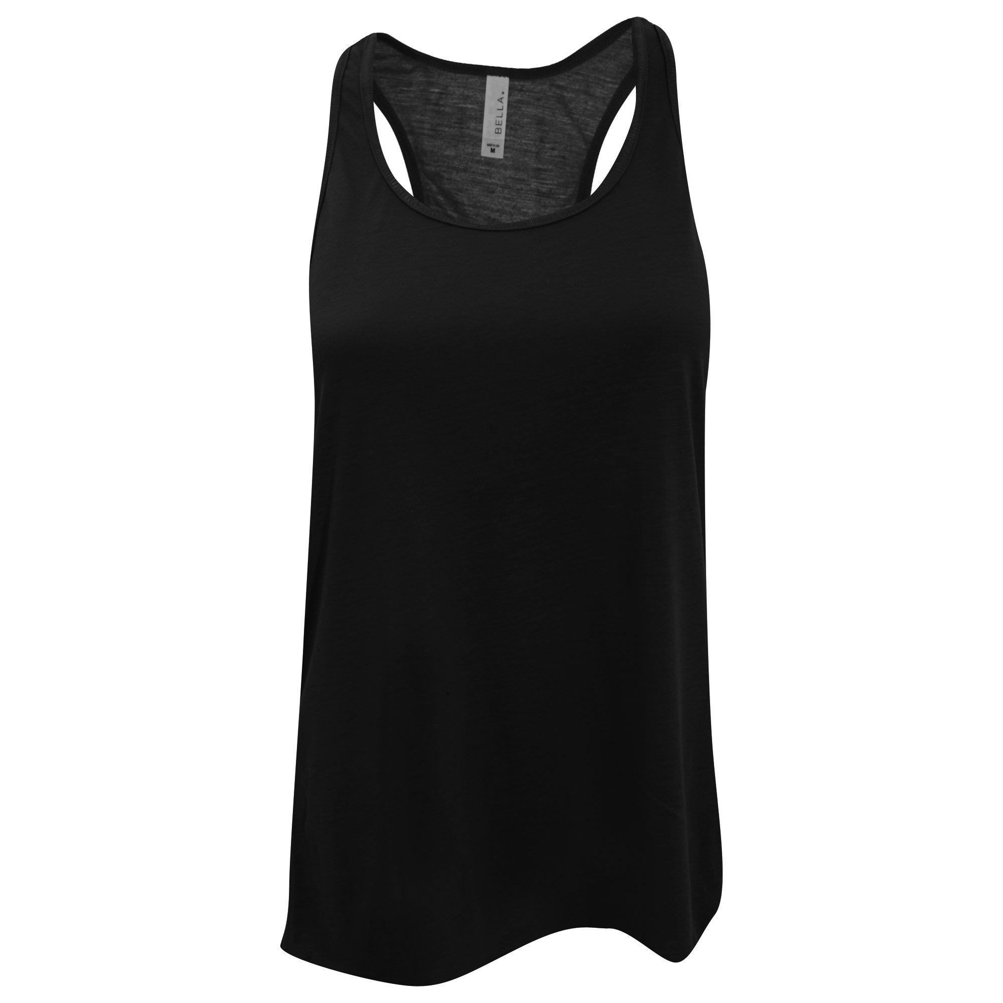 Image of Bella Flowy Racerback Tank Top Unisex Schwarz M