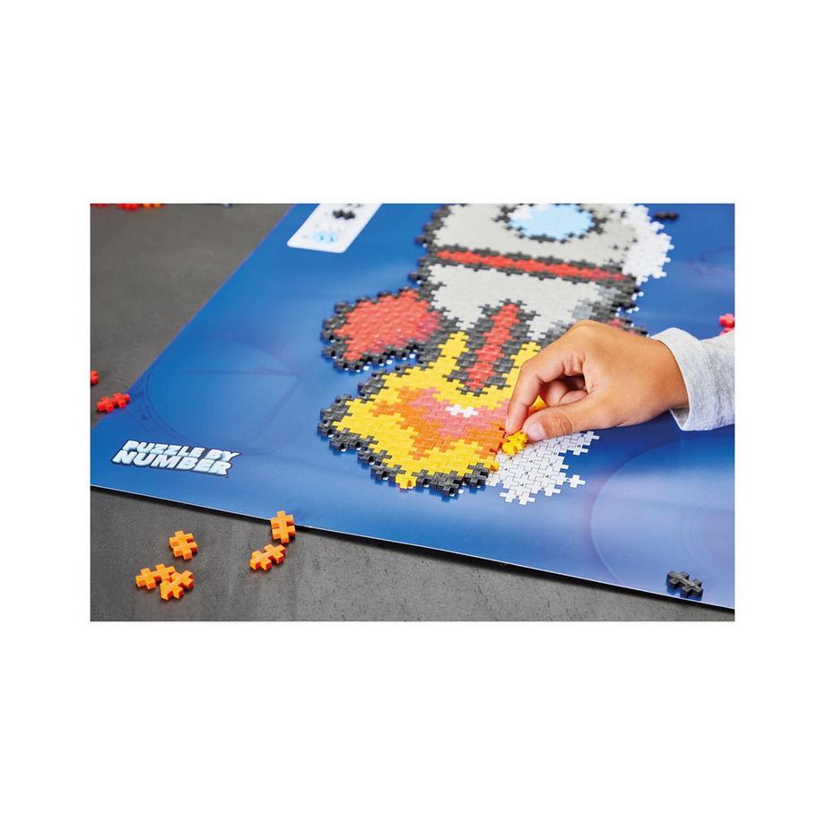 Plus-Plus  Basic Kreativ Bausteine Puzzle Rakete (500Teile) 
