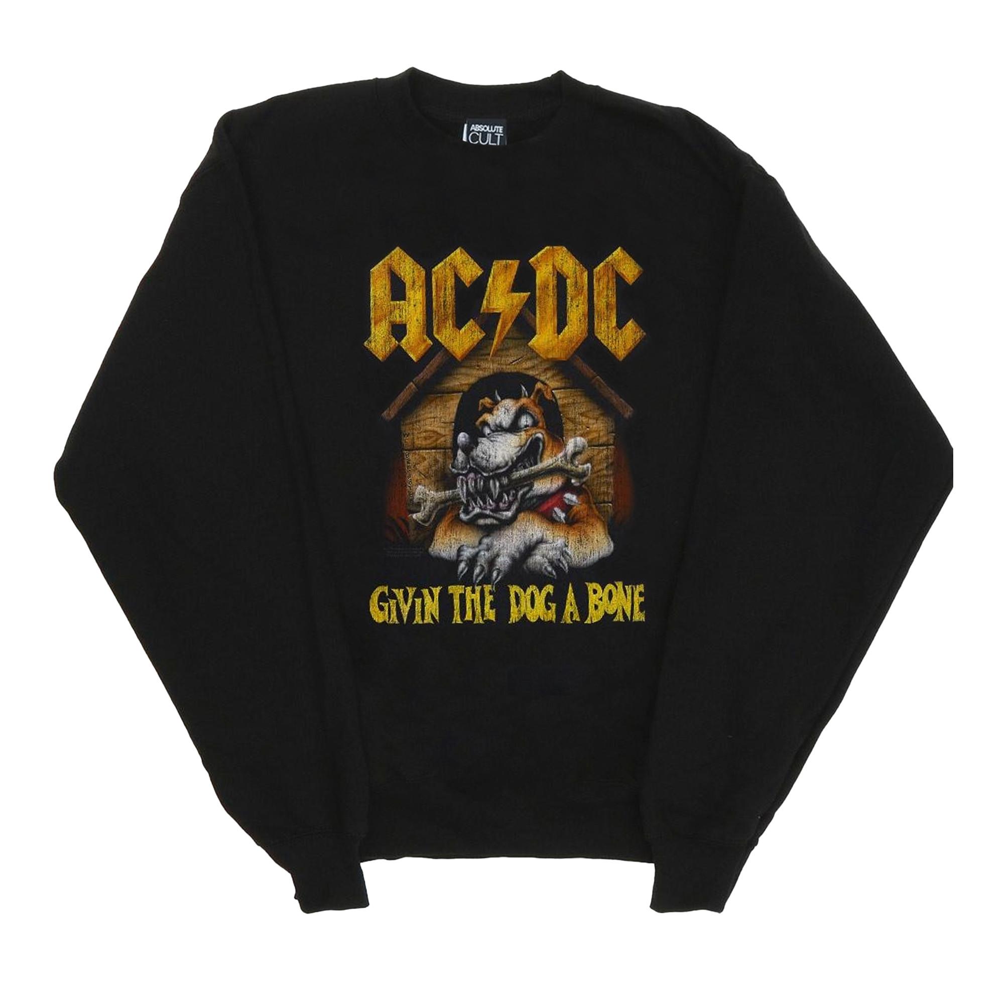 Image of Acdc Give The Dog A Bone Sweatshirt Damen Schwarz M