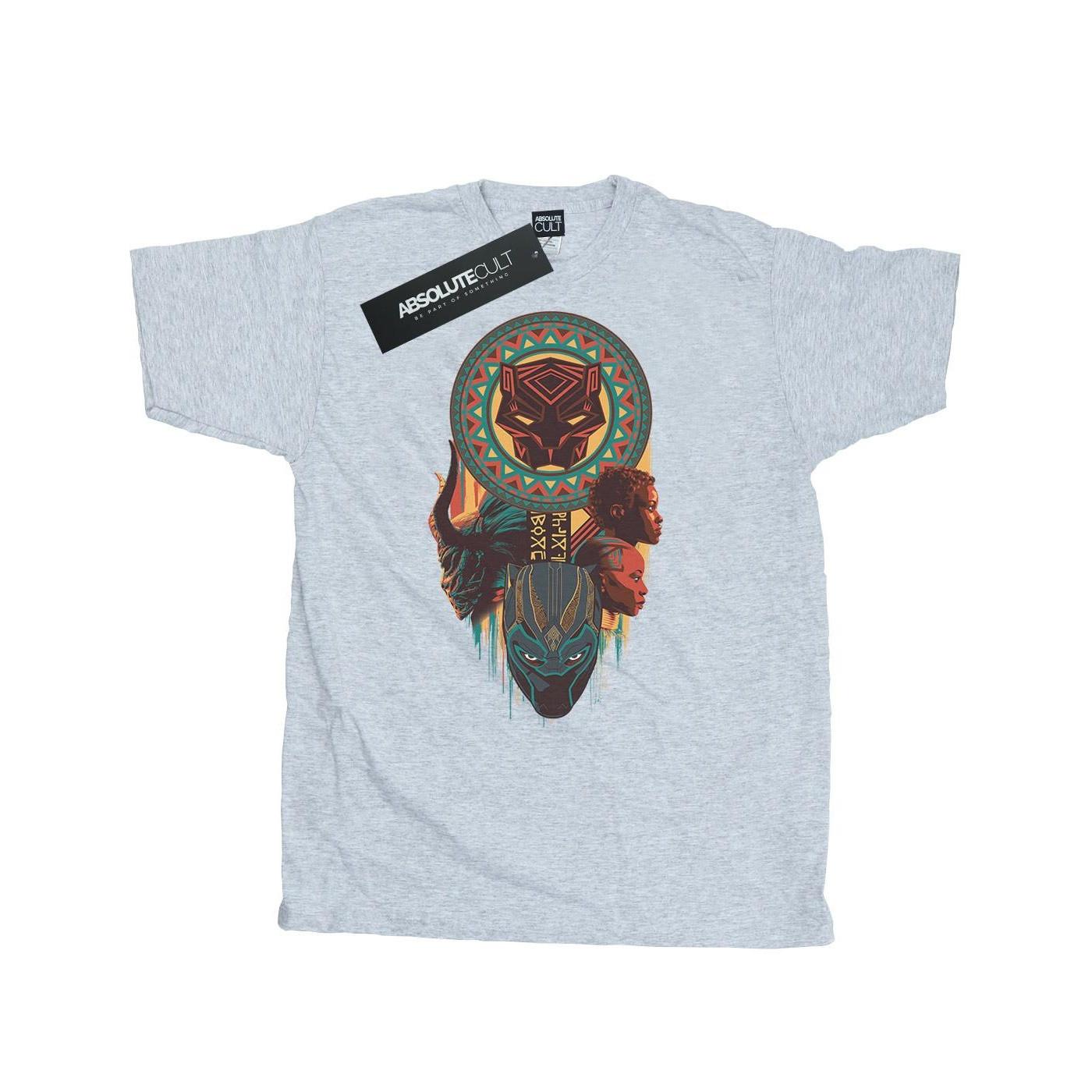 Image of Black Panther Totem Tshirt Herren Grau XXL