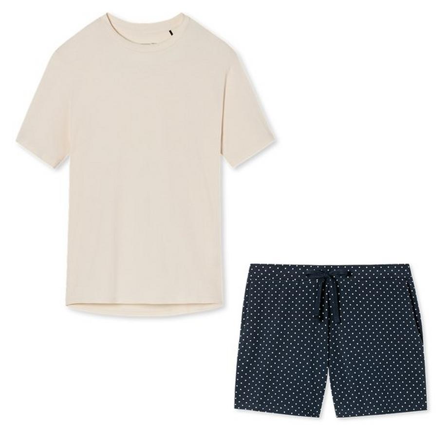 Schiesser Organic Cotton Pigiama Maniche Corte  