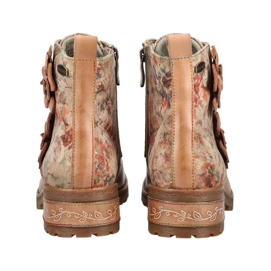 Laura Vita Bottines à lacets à motif floral  