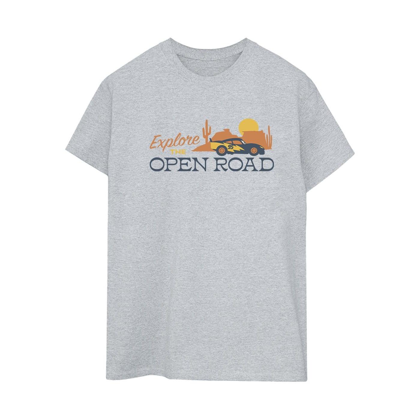 Image of Cars Explore The Open Road Tshirt Damen Grau XXL