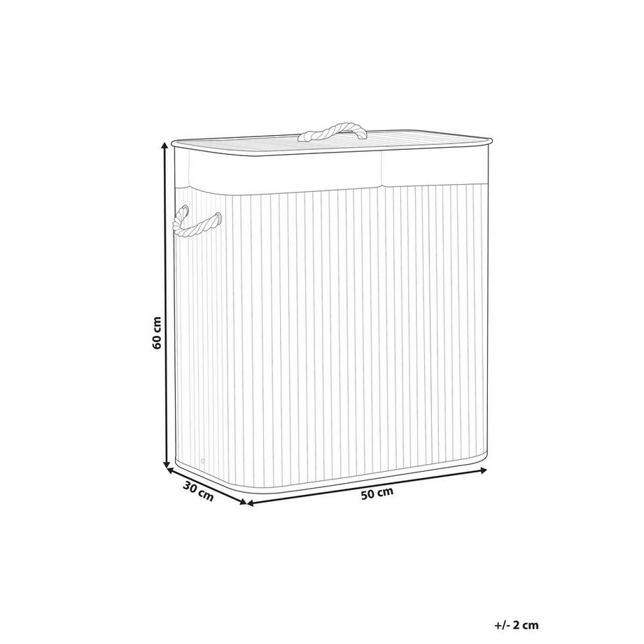 Beliani  Panier en Bambou Boho KANDY 