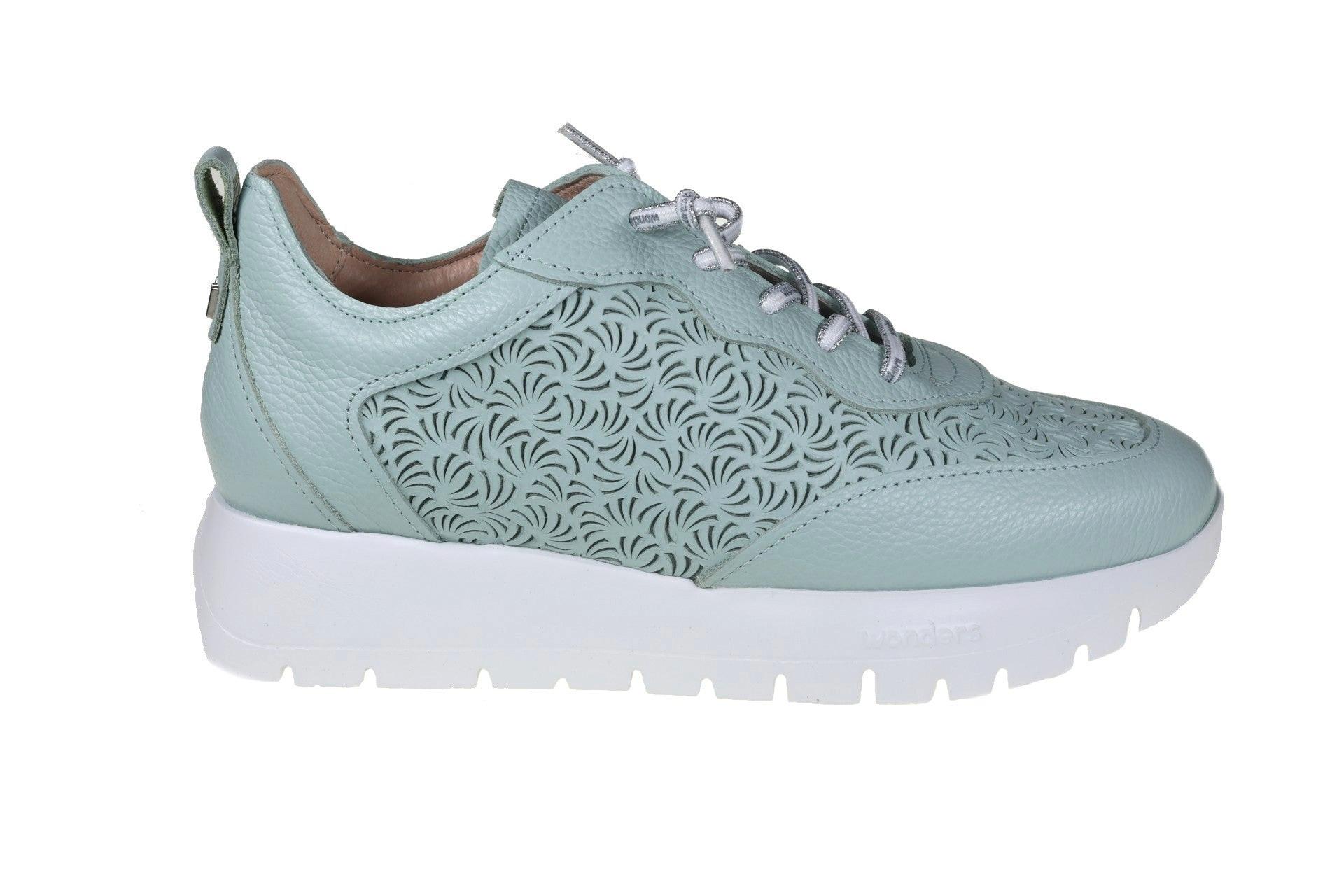 Image of Cairo - Leder Sneaker Damen Blau 38