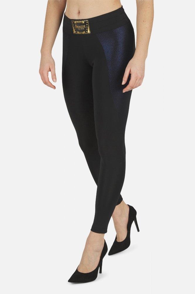 Image of Color Block Legging Damen Schwarz M