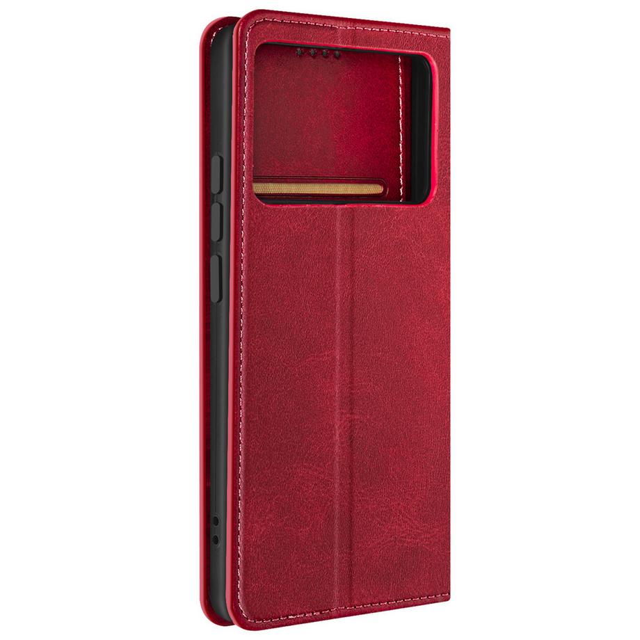 Avizar  Xiaomi Poco X6 Pro Wallet Hülle Rot 