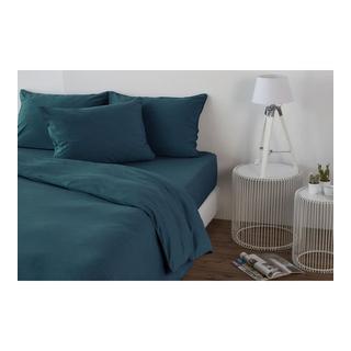 Living Home Melange Jersey Uni Taie de duvet  