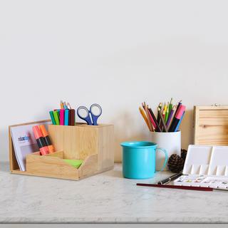 B2X Schreibtischorganisation aus Bambus  