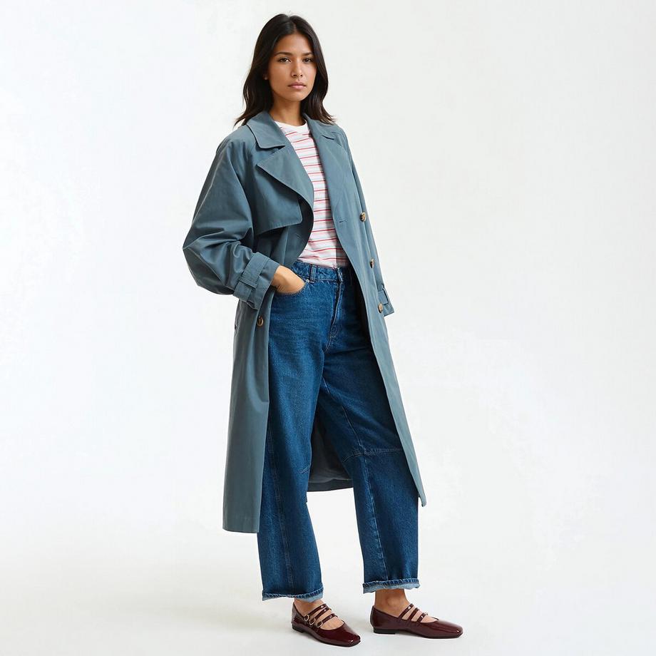 Langer Trenchcoat