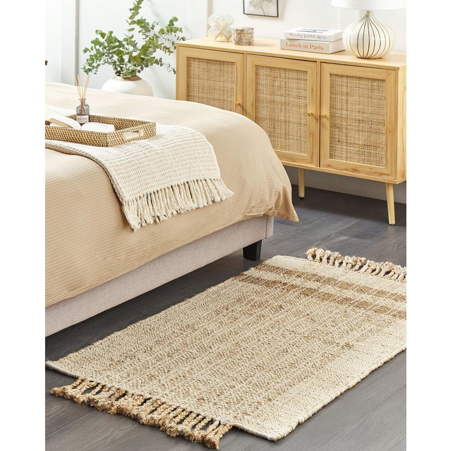 Beliani Teppich aus Jute  ORTAOBA  
