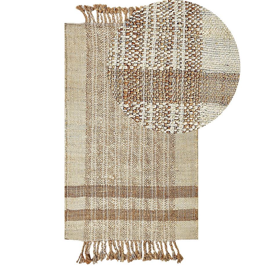 Beliani Teppich aus Jute  ORTAOBA  