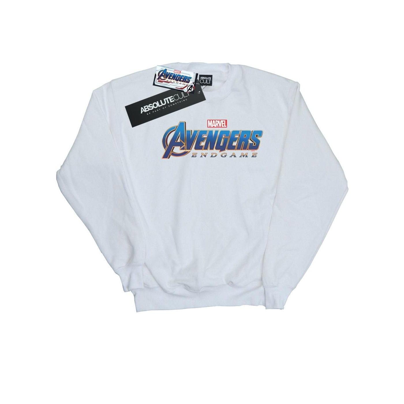 Image of Avengers Endgame Logo Sweatshirt Herren Weiss 5XL