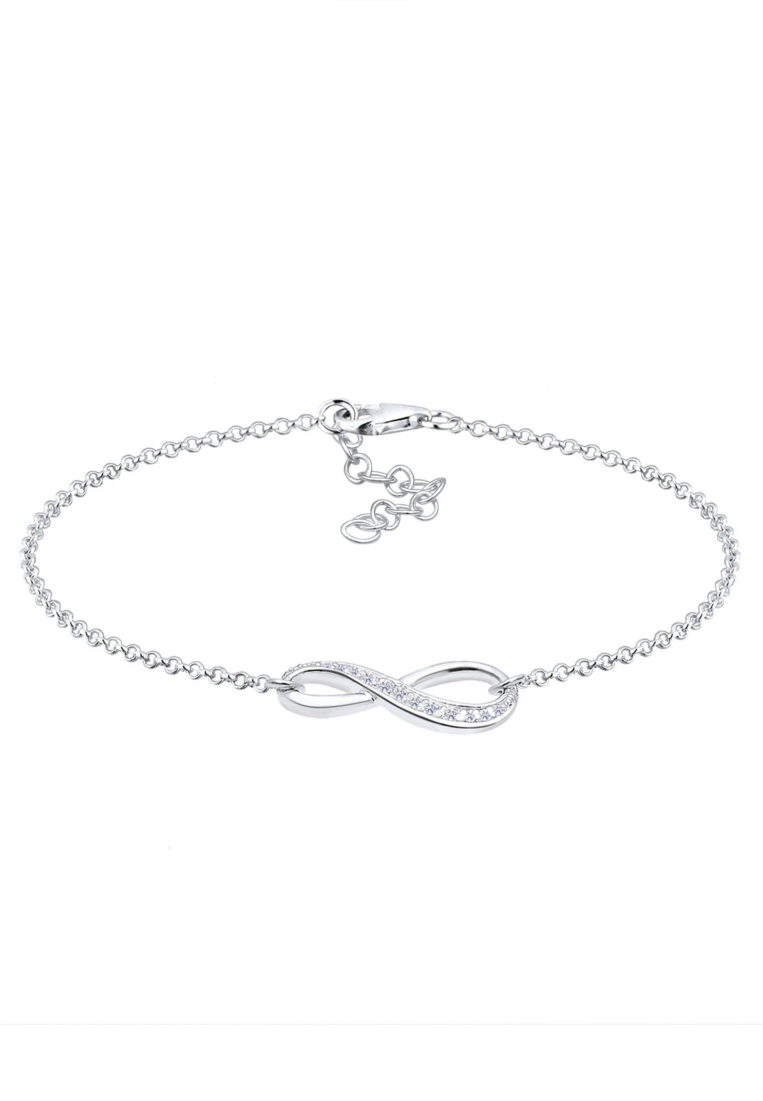 Elli  Bracelet Symbole D'infini Avec Cristaux De Zirconium 