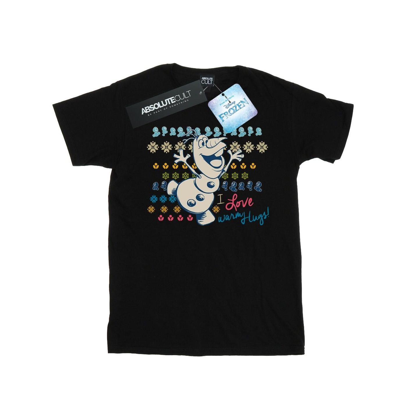 Image of Frozen I Love Warm Hugs Tshirt Mädchen Schwarz 116