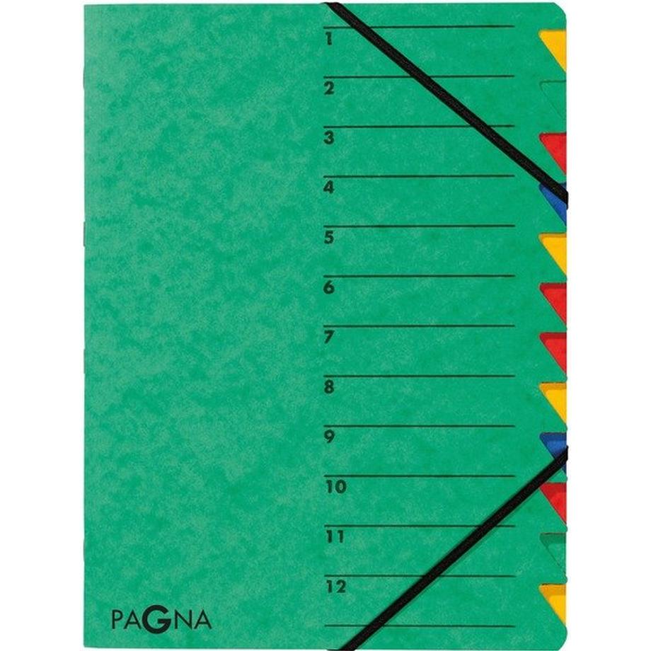 Pagna PAGNA Ordnungsmappe EASY A4 24131-03 grün 12 Fächer  