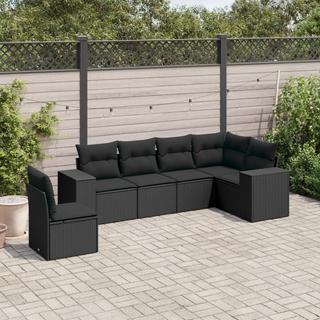 VidaXL set divano da giardino Polirattan  