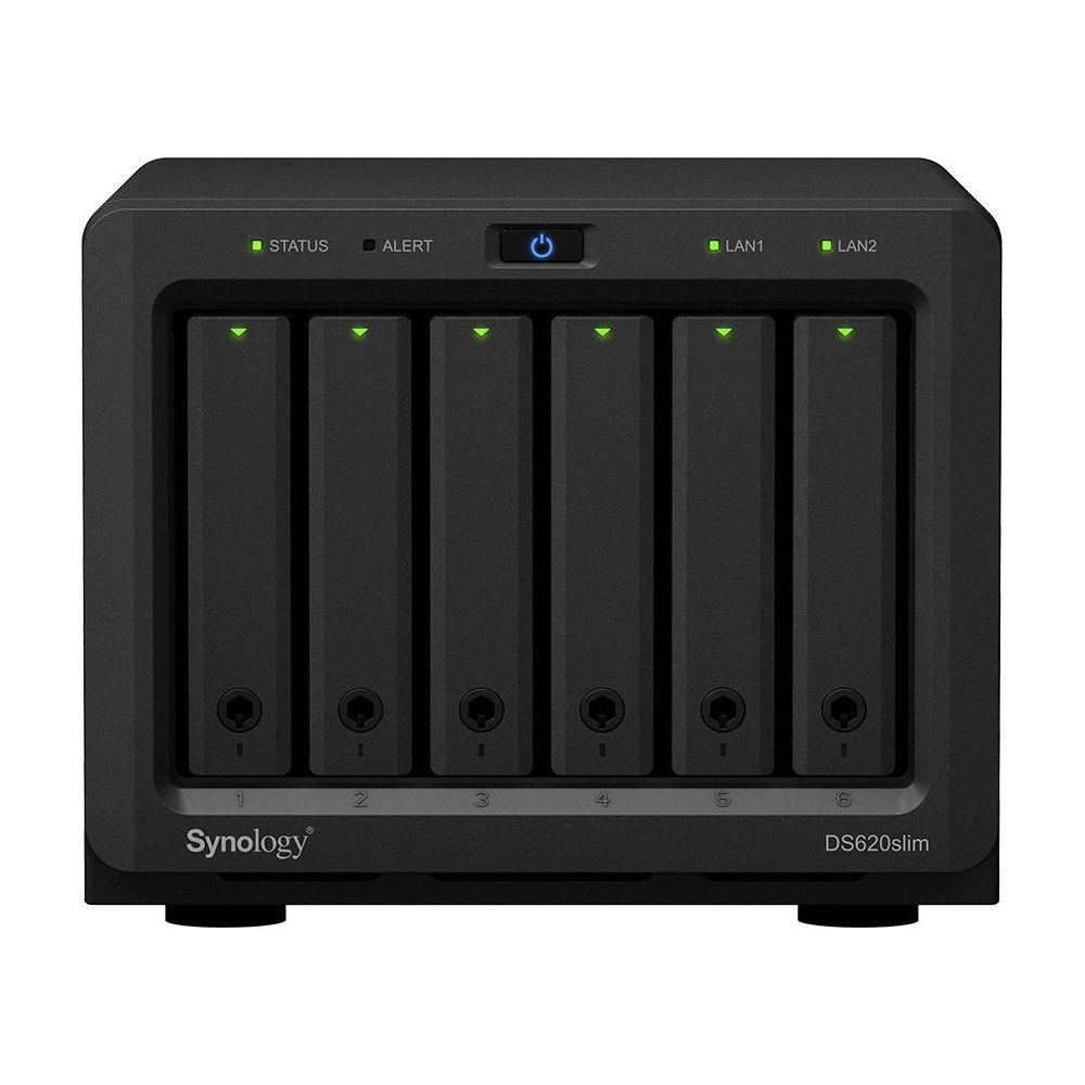 Synology  DiskStation DS620SLIM serveur de stockage NAS Bureau Ethernet/LAN Noir J3355 