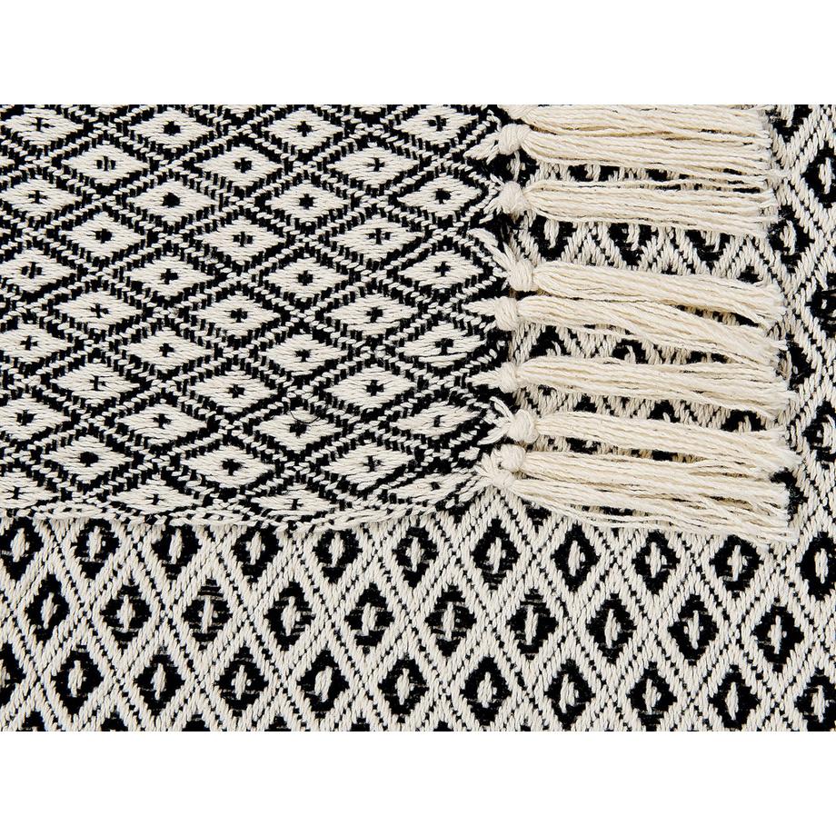 Beliani Chyama Klassische Baumwoll Kuscheldecke  