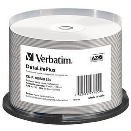 Verbatim  Verbatim CD-R 52x DataLifePlus 700 MB 50 pz 