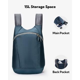 Only-bags.store Ultraleichter faltbarer Rucksack : Kleiner verpackbarer Wanderrucksack Leichter dünner Rucksack Sportlicher Tagesrucksack  