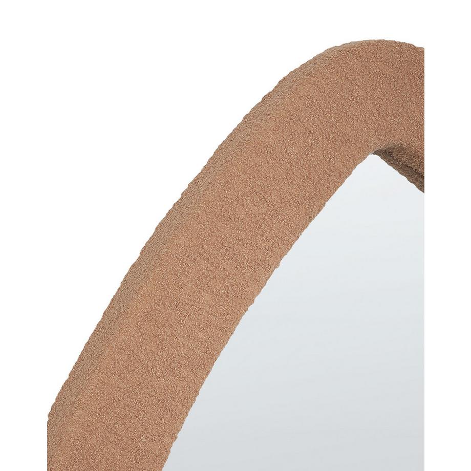 Beliani Wandspiegel aus Bouclé Retro EPIRY  