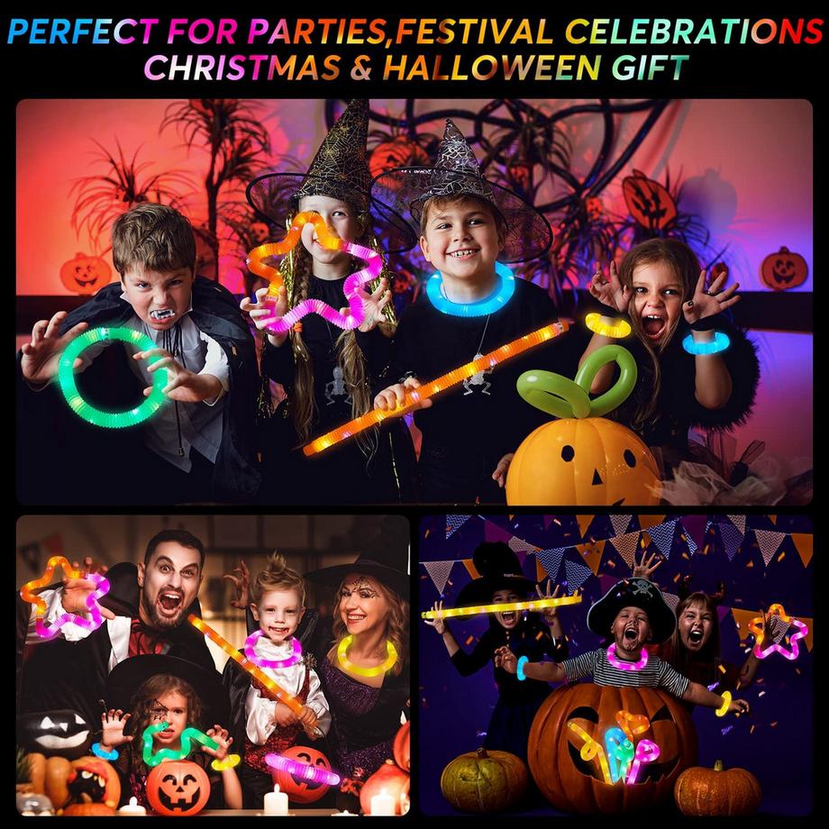 Activity-board  12PCS Leuchtstäbe, LED-Leuchtspielzeug, LED-Stretchschlauch 