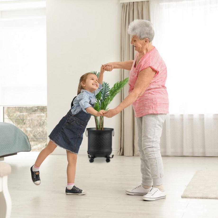 B2X Set di 2 carrelli portafiori estensibili  