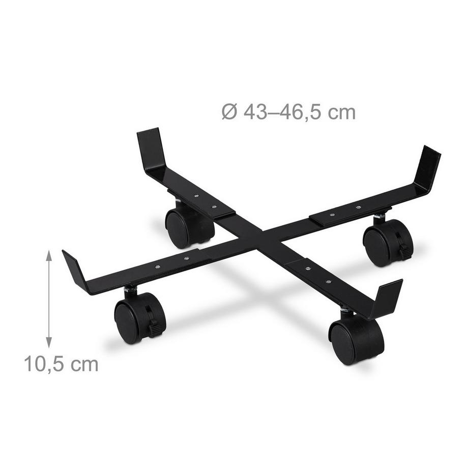 B2X Set di 2 carrelli portafiori estensibili  