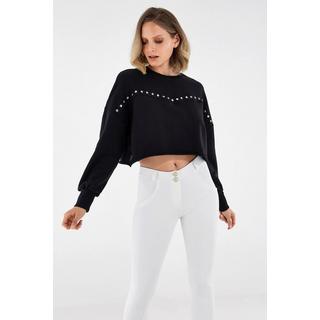 FREDDY Felpa corta borchiata  