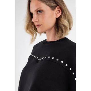 FREDDY Felpa corta borchiata  