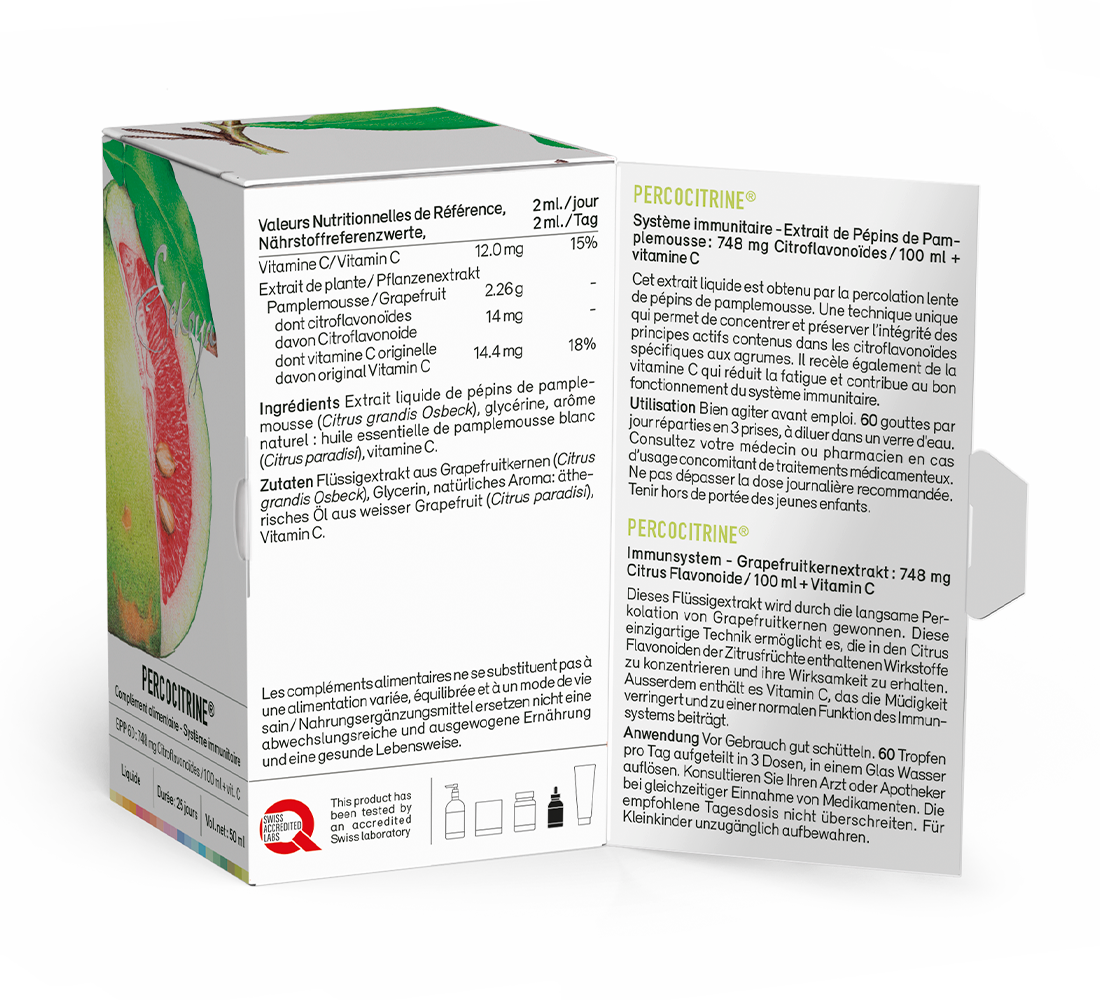 Sekoya Swiss  Percocitrine | Grapefruitkernextrakt 